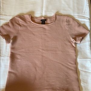 Short sleeve ribbed top